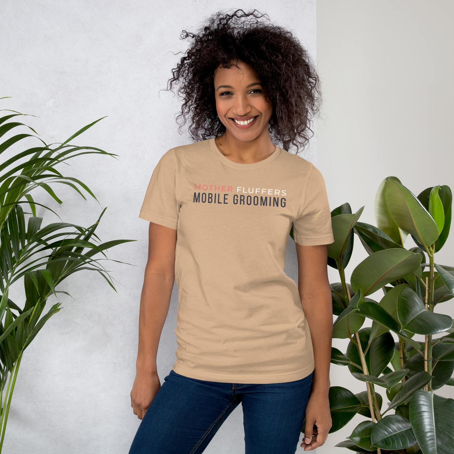 Mother Fluffers Tan Tee – Corgi Butts Drive Us Nuts