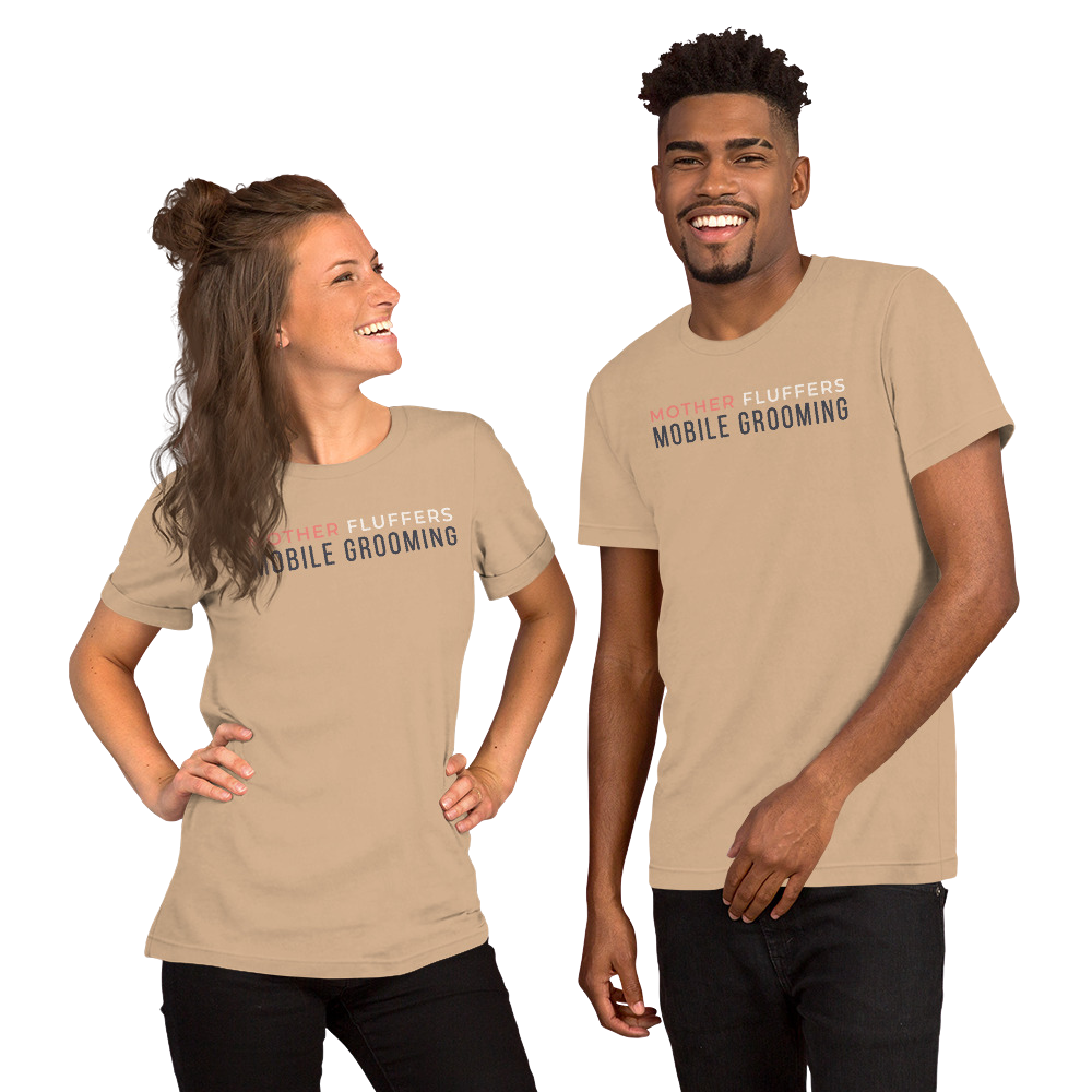 Mother Fluffers Tan Tee – Corgi Butts Drive Us Nuts