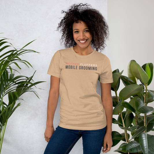 Mother Fluffers Tan Tee – Corgi Butts Drive Us Nuts